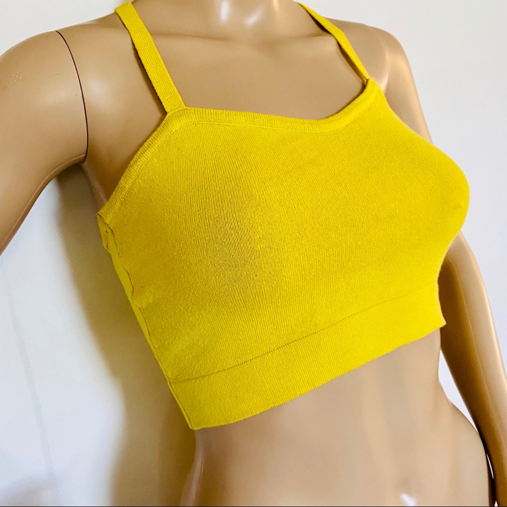 American Apparel Yellow Crop Top